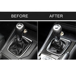 Car Carbon Fiber Right Drive Manual Gear Frame C Decorative Sticker for Mazda Axela 2017-2018, Right Drive Manual Gear Frame C