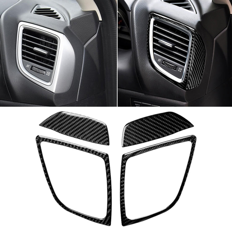 Car Carbon Fiber Right and Left Air Outlet Decorative Sticker for Mazda Axela 2014 / 2017-2018, Right and Left Air Outlet