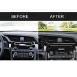 Car Carbon Fiber Central Control Air Outlet Below Decorative Sticker for Honda Tenth Generation Civic 2016-2019, Left Drive, Central Control Air Outlet Below