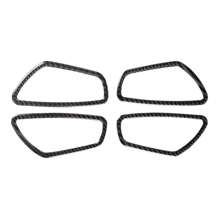 4 PCS Car Carbon Fiber Door Inner Wrist Frame Decorative Sticker for Honda Tenth Generation Civic 2016-2019, Door Inner Wrist Frame