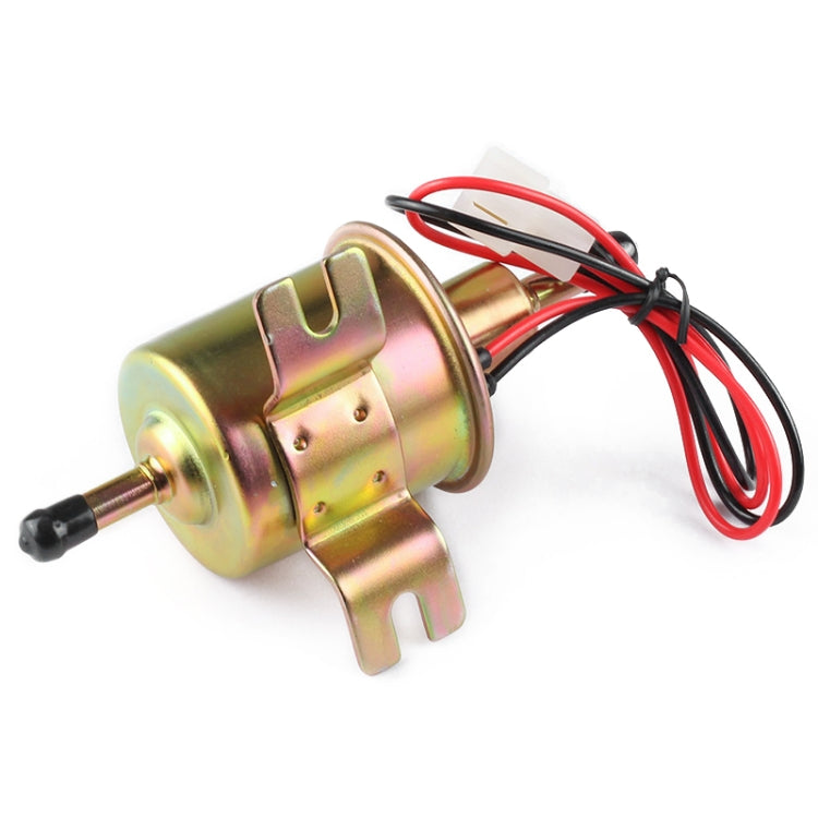 HEP-02A Universal Car 12V Fuel Pump Inline Low Pressure Electric Fuel Pump, 12V (Gold), 12V (Silver)