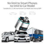BC42 Lampe d'ambiance colorée multifonction de voiture Bluetooth 5.0 Lecteur MP3, Prise en charge de la carte TF et du disque U et de la FM, BC42