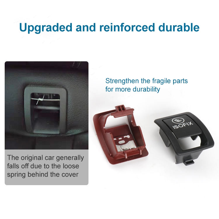 Car Rear Child ISOFIX Switch Seat Safety Cover 2059200513 for Mercedes-Benz W205 2015-2021, Left and Right Driving