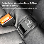 Car Rear Child ISOFIX Switch Seat Safety Cover 2059200513 for Mercedes-Benz W205 2015-2021, Left and Right Driving