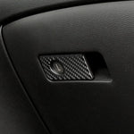 Autocollant décoratif en fibre de carbone pour boîte de rangement de siège passager avant de voiture pour Infiniti Q50 / Q60 2014-2020, conduite à gauche, boîte de rangement de siège passager avant