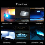 2 PCS T10 / W5W / 168 / 194 DC12V / 1.2W / 6000K / 85LM 3LEDs SMD-3030 Car Clearance Light, 10pcs DC12V / 1.2W / 6000K / 85LM