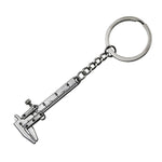 5 PCS Mini Vernier Caliper Keychain Key Rings, Vernier Shape(Bronze), Vernier Shape(Silver)