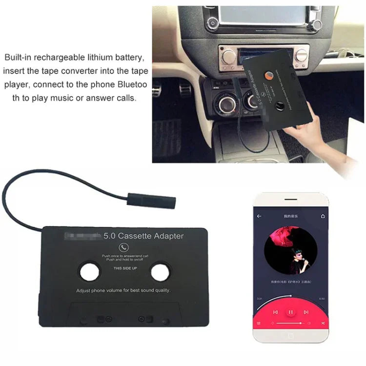 Convertisseur universel Bluetooth pour autoradio cassette MP3 / SBC / Cassette audio Bluetooth stéréo, Convertisseur Bluetooth