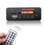 Module décodeur audio MP3 12 V 2 x 3 W pour voiture, radio FM, TF, USB, AUX 3,5 mm, avec Bluetooth, fonction d'appel d'enregistrement et télécommande, 12 V