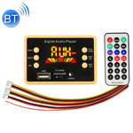 Carte décodeur MP3 audio à écran couleur 5 V pour voiture, avec radio FM, lecteur de carte TF/USB, fonction Bluetooth et télécommande, 5 V