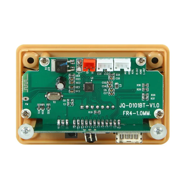 Carte décodeur MP3 audio à écran couleur 5 V pour voiture, avec radio FM, lecteur de carte TF/USB, fonction Bluetooth et télécommande, 5 V