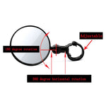 Miroir convexe grand angle réglable universel 360° pour guidon de vélo, miroir de vue arrière de cyclisme