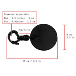 Miroir convexe grand angle réglable universel 360° pour guidon de vélo, miroir de vue arrière de cyclisme