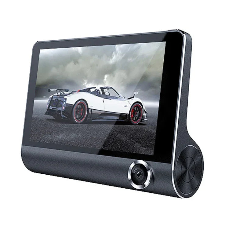 3 en 1, écran 4 pouces, grand angle de 170 degrés, vision nocturne, DVR de voiture HD 1080p, support de détection de mouvement / G-Sensor