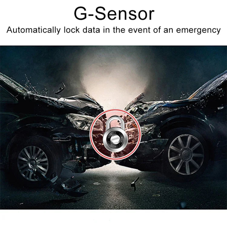 3 en 1, écran 4 pouces, grand angle de 170 degrés, vision nocturne, DVR de voiture HD 1080p, support de détection de mouvement / G-Sensor