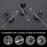 Car Carbon Fiber Magnetic Clamp Cable Storage Box Creative Desktop Hub Organizer, Desktop Hub Organizer