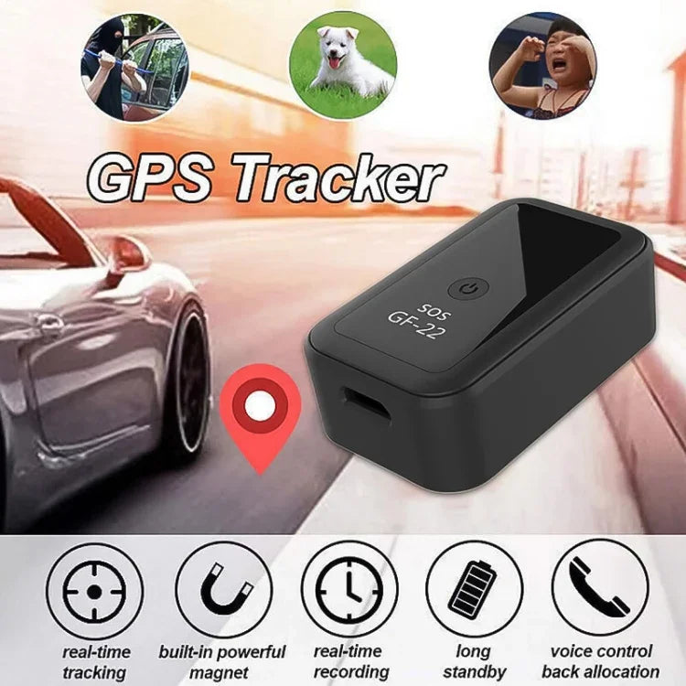 Traceur GPS GF22 pour voiture, dispositif antivol à positionnement magnétique, adsorption, anti-perte, enregistrable à commande vocale, GF22