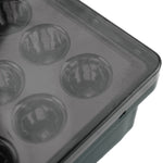 DC12V 1W Car Square Highlight Brake Lights Reversing Light with 15LEDs SMD-3528, Square (Black), Square (Red), Square (Transparent)