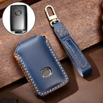Hallmo Car Cowhide Leather Key Protective Cover Key Case for New Mazda Axela, For New Mazda Axela