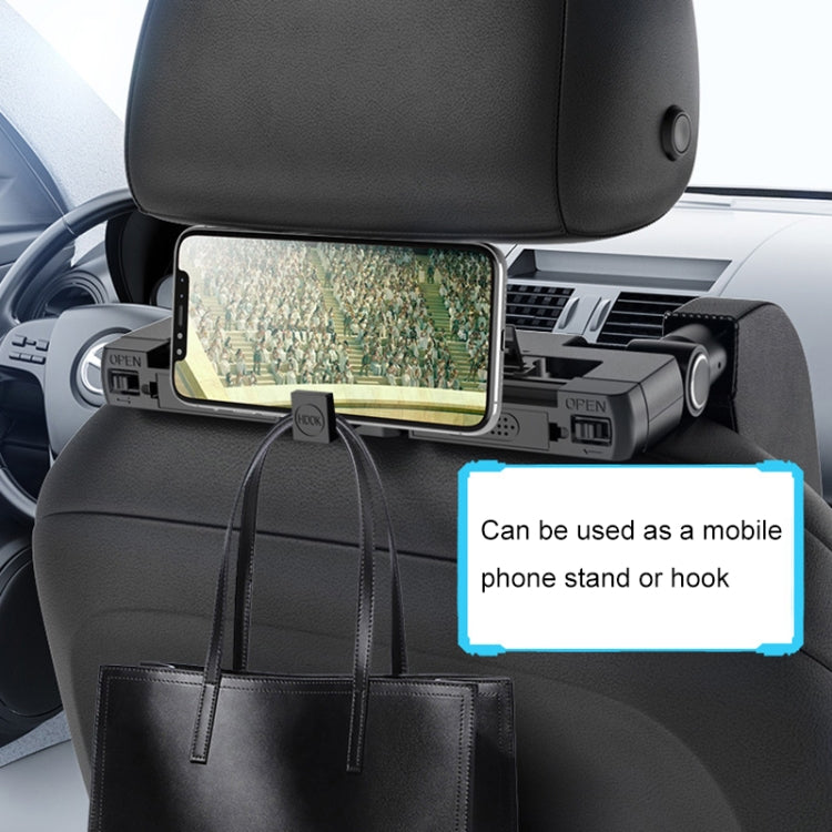 A05 Adjustable Car Auto U-shaped Memory Foam Neck Rest Cushion Seat Pillow with Hook & Mobile Phone Holder, A05 (Beige), A05 (Brown), A05 (Red), A05 (Grey), A05 (Black), A05 (Coffee)