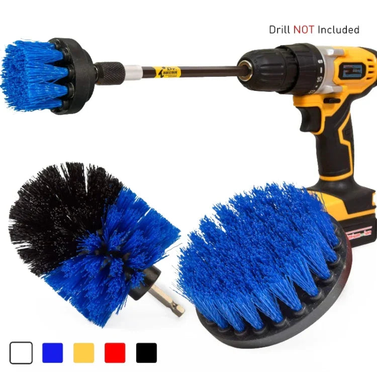 Ensemble de têtes de brosse électrique 4 en 1 pour nettoyage et détartrage de sols, murs, fenêtres en verre, couleur aléatoire, 4 en 1
