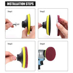 Ensemble de têtes de brosse électrique 11 en 1 pour nettoyage et détartrage de sols, murs, fenêtres en verre avec disque abrasif adhésif de 4 pouces, 11 en 1