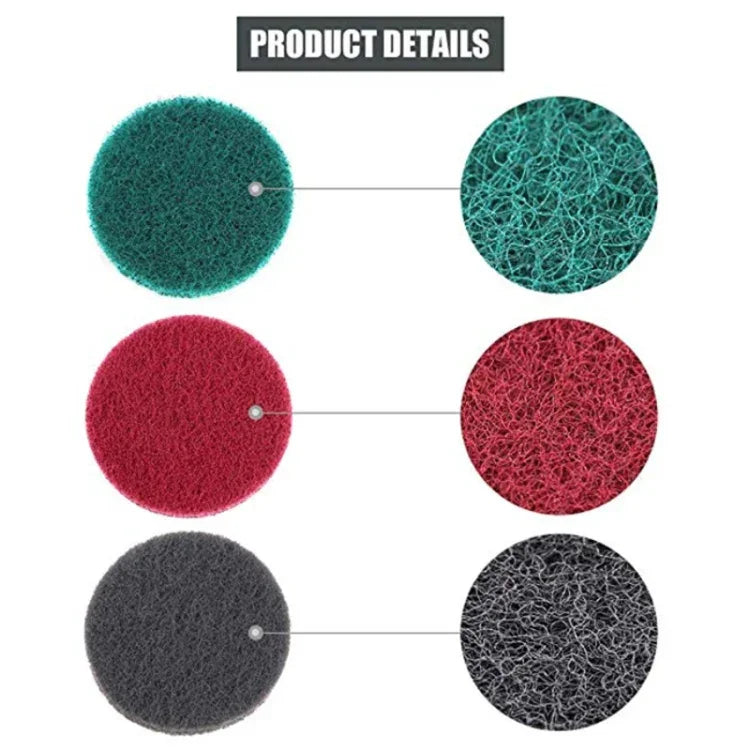 Ensemble de têtes de brosse électrique pour perceuse 13 en 1 avec tampon à récurer en éponge de 4 pouces pour nettoyage et détartrage de sols, murs, fenêtres et vitres, 13 en 1