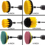 Ensemble de têtes de brosse électrique pour perceuse 22 en 1 pour nettoyage et détartrage de sols, murs, fenêtres et vitres, 22 en 1