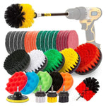 Ensemble de têtes de brosse électrique pour perceuse 37 en 1 pour nettoyage et détartrage de sols, murs, fenêtres et vitres, 37 en 1