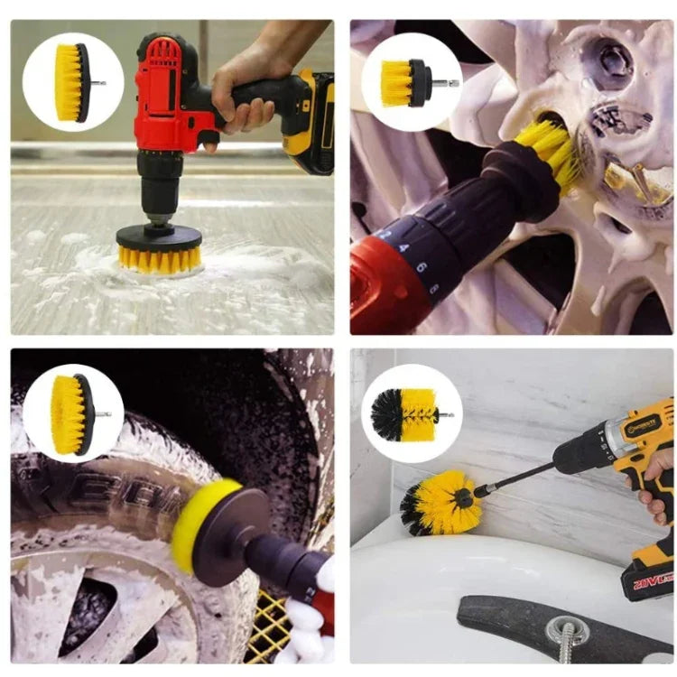 Ensemble de têtes de brosse électrique pour perceuse 37 en 1 pour nettoyage et détartrage de sols, murs, fenêtres et vitres, 37 en 1