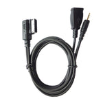 Car AMI AUX Audio Cable AUX + USB Charging + Mobile Music for Mercedes-Benz, For Mercedes-Benz (USB)
