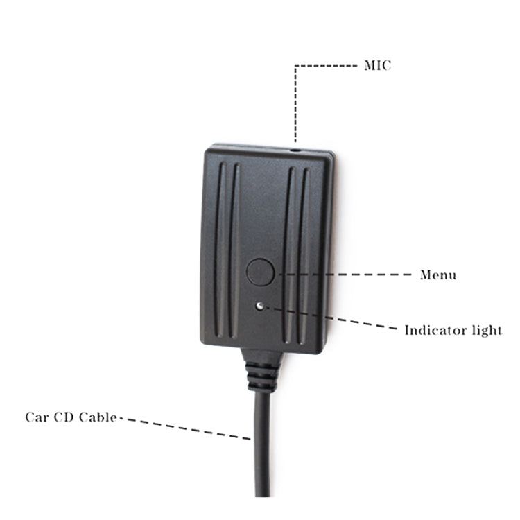 Car AUX Wireless Bluetooth Music Audio Cable + MIC Phone Control Change Song for Alpine KCE-236B 9870/9872, For Alpine KCE-236B 9872