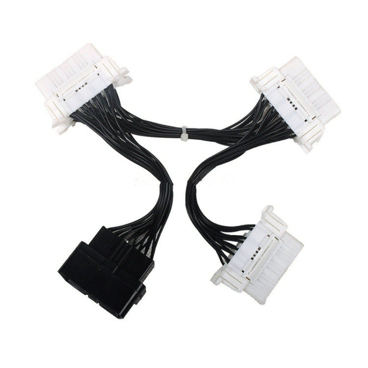 ELM327 OBD2 16Pin Male to 3 Female Car Diagnostic Cable, 16Pin Male to 3 Female