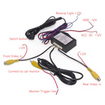 Car Right Blind Spot Camera Reversing Image Switching Front and Rear View Two-way Control Box, Two-way Control Box