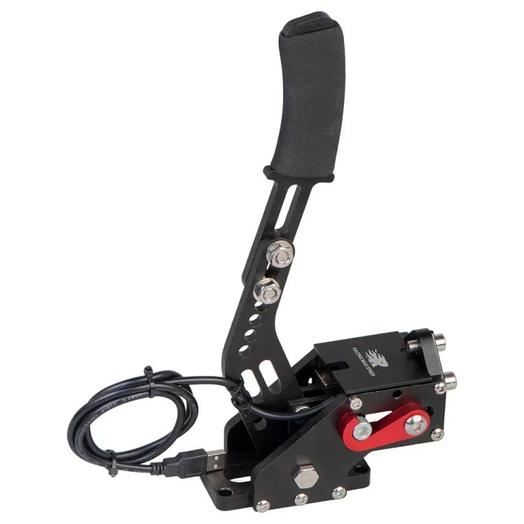 Frein à main analogique linéaire 14 bits USB modifié pour PC (jeu de course et drift) sous Windows, avec support.