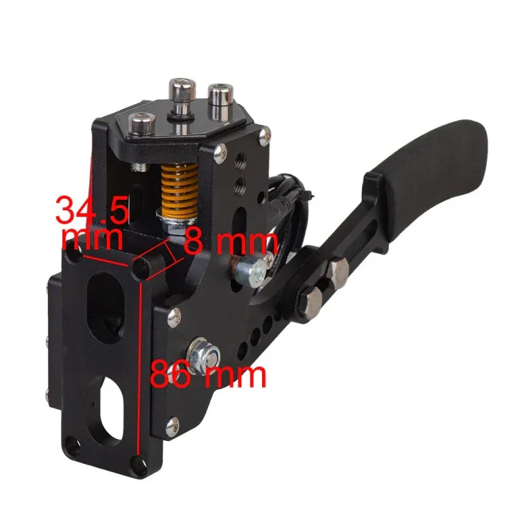 Frein à main analogique linéaire 14 bits USB modifié pour PC (jeu de course et drift) sous Windows, avec support.