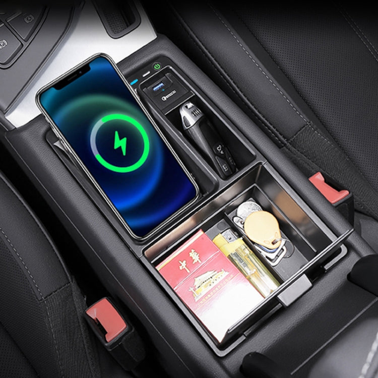 HFC-1050 Car Qi Standard Wireless Charger 10W Quick Charging for Audi A4L 2017-2022, Left Driving, HFC-1050
