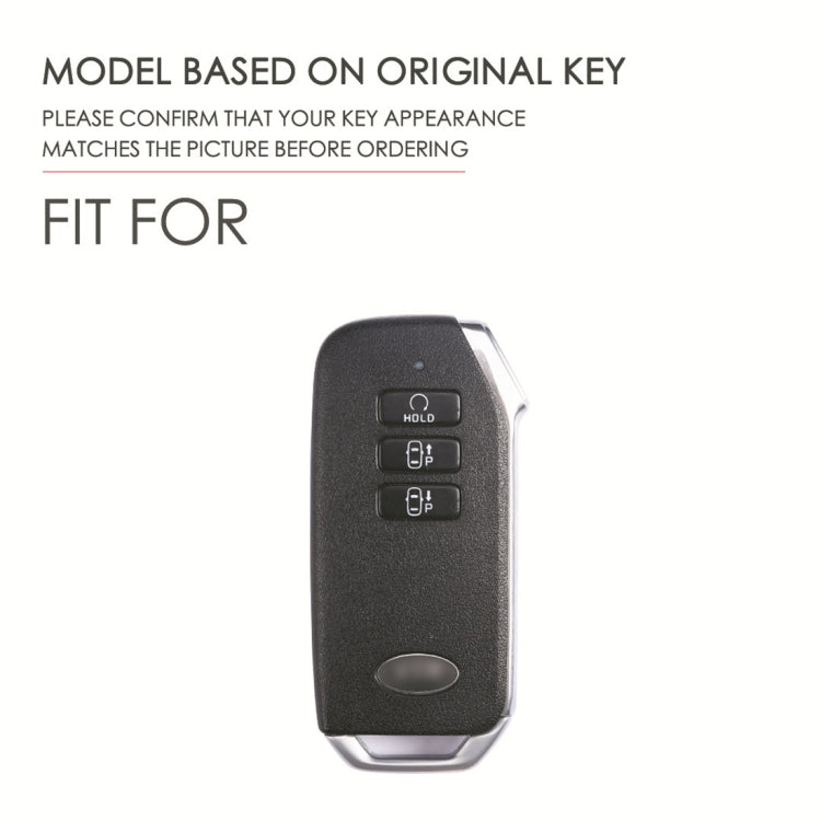 Hallmo Car Cowhide Leather Key Protective Cover for KIA, For KIA (Black), For KIA (Blue), For KIA (Brown)