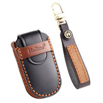 Hallmo Car Genuine Leather Key Protective Cover for Jeep Compass 4-button, For Jeep Compass 4-button (Black), For Jeep Compass 4-button (Blue), For Jeep Compass 4-button (Brown)
