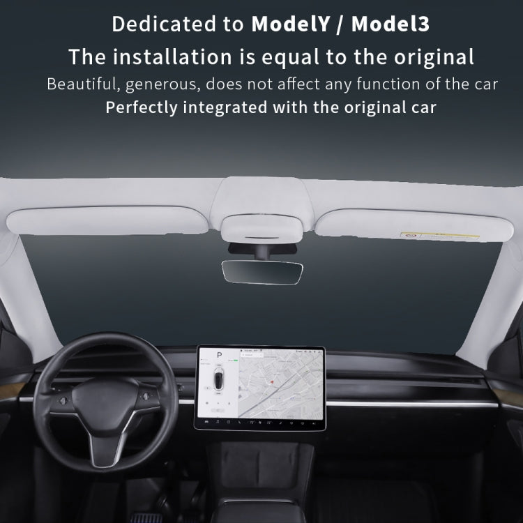 Car Ordinary Version Sunglasses Storage Box for Tesla Model Y 2019-2023, Ordinary Version for Tesla Model Y