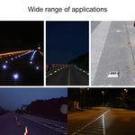 Lampadaire solaire carré, Feu de guidage pour voiture, Feu de décélération routier, Version constamment lumineuse, Version constamment lumineuse