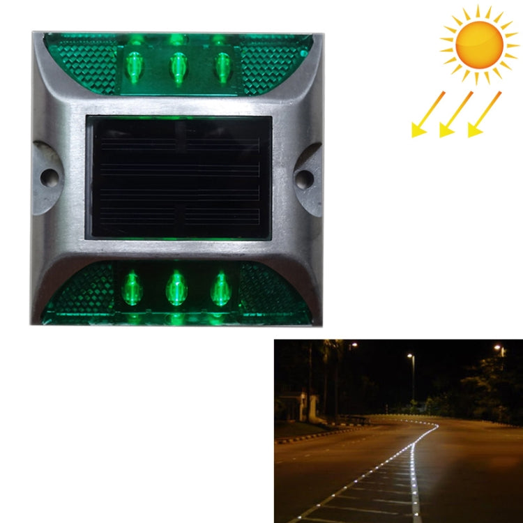 Lampadaire solaire carré, Feu de guidage pour voiture, Feu de décélération routier, Version constamment lumineuse, Version constamment lumineuse