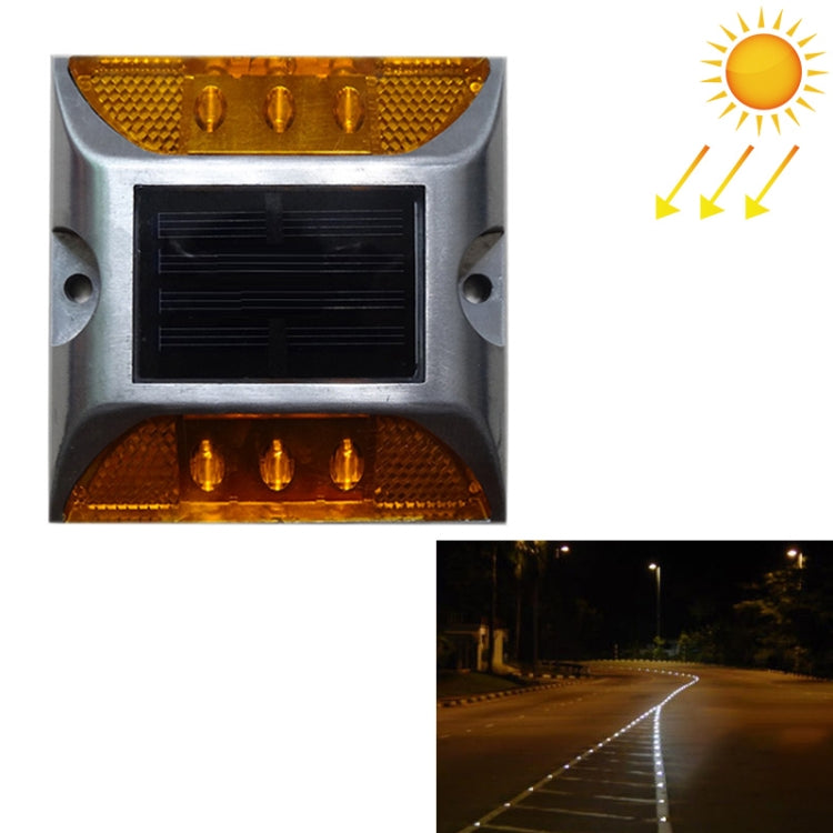 Feu de borne solaire carré, feu de guidage routier, feu de décélération routier, version clignotante lumineuse, version clignotante lumineuse