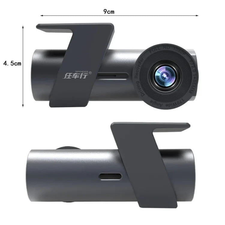 Enregistreur de conduite voiture WiFi double caméra cachée rotation 360 degrés, WiFi double caméra