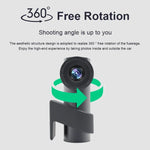 Enregistreur de conduite voiture WiFi double caméra cachée rotation 360 degrés, WiFi double caméra
