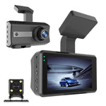 Caméra double avant et arrière HD avec vision nocturne infrarouge, enregistreur de conduite pour voiture, avant et arrière