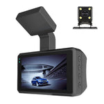 Caméra double avant et arrière HD avec vision nocturne infrarouge, enregistreur de conduite pour voiture, avant et arrière