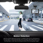 Caméra double avant et arrière HD avec vision nocturne infrarouge, enregistreur de conduite pour voiture, avant et arrière