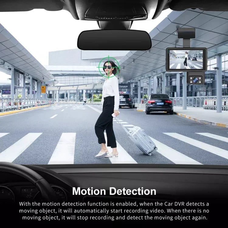 Caméra double avant et arrière HD avec vision nocturne infrarouge, enregistreur de conduite pour voiture, avant et arrière