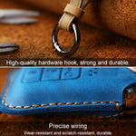 For Honda Car Cowhide Leather Key Protective Cover Key Case, Four Keys Version, For Honda , Four Keys Version, For Honda, Four Keys Version